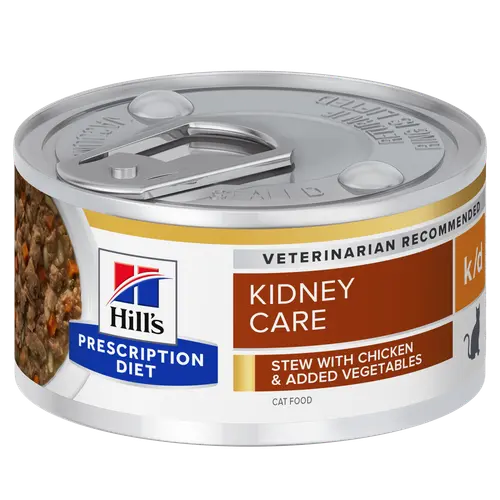 Hill's Prescription Diet k/d Ragout für Katzen mit Huhn und zugefügtem Gemüse