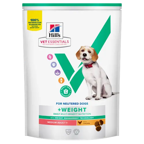 Hill's Vet Essentials MULTI-BENEFIT + Weight Adult 1+ Medium Hundefutter mit Huhn