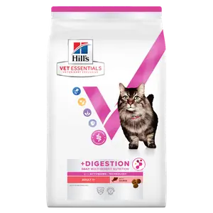 Hill's Vet Essentials MULTI-BENEFIT + Digestion Adult 1+ Katzenfutter mit Lachs