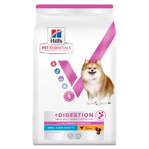 Hill's Vet Essentials MULTI-BENEFIT + Digestion Adult 1+ Small & Mini Hundefutter mit Huhn