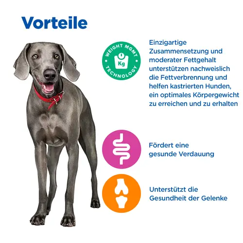 Hill's Vet Essentials MULTI-BENEFIT + Weight Adult 1+ Large Breed Hundefutter mit Huhn