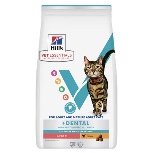 Hill's Vet Essentials MULTI-BENEFIT + Dental Adult 1+ Katzenfutter mit Huhn