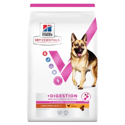 Hill's Vet Essentials MULTI-BENEFIT + Digestion Adult 1+ Large Breed Hundefutter mit Huhn