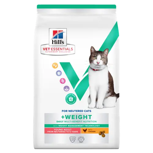 Hill's Vet Essentials MULTI-BENEFIT + Weight Young Adult Katzenfutter mit Huhn