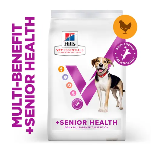 Hill's Vet Essentials MULTI-BENEFIT + Senior Health Mature Adult 7+ Medium & Large Breed Hundefutter mit Huhn