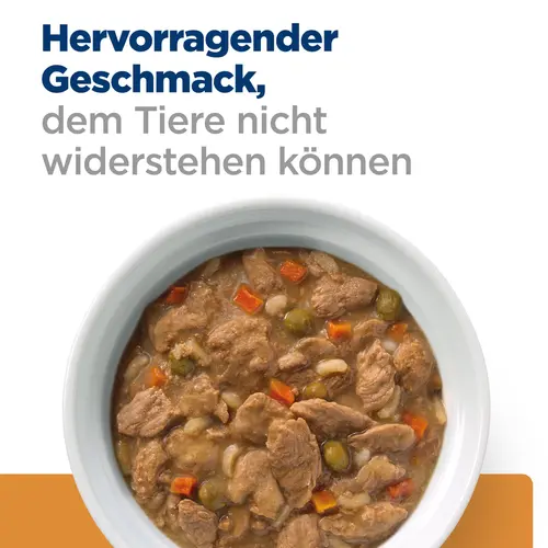 Hill's Prescription Diet k/d Ragout für Hunde mit Huhn und zugefügtem Gemüse
