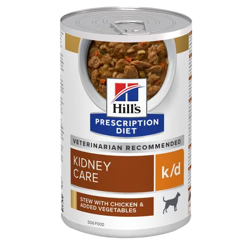 Hill's Prescription Diet k/d Ragout für Hunde mit Huhn und zugefügtem Gemüse