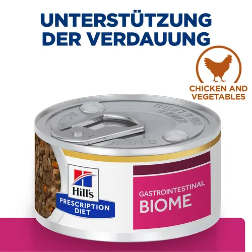 Hill's Prescription Diet Gastrointestinal Biome Ragout für Katzen mit Huhn und zugefügtem Gemüse