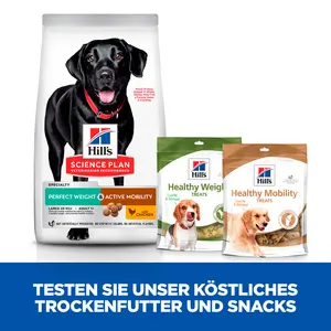Hill's Science Plan Perfect Weight & Active Mobility Large Breed Adult Hundefutter mit Huhn