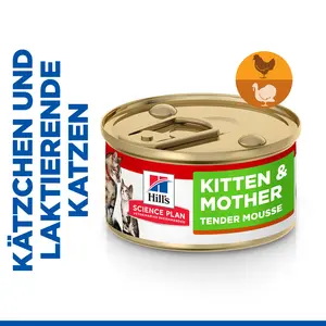 Hill's Science Plan Kitten & Mother Tender Mousse für Katzen mit Huhn und Truthahn