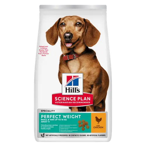 Hill's Science Plan Perfect Weight Small & Mini Adult Hundefutter mit Huhn