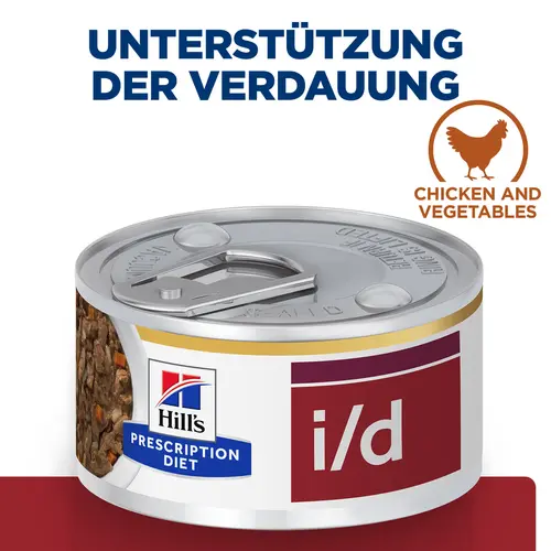 Hill's Prescription Diet i/d Ragout für Hunde mit Huhn und zugefügtem Gemüse