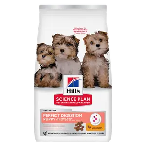 Hill's Science Plan Perfect Digestion Small & Mini Puppy Welpenfutter mit Huhn & braunem Reis