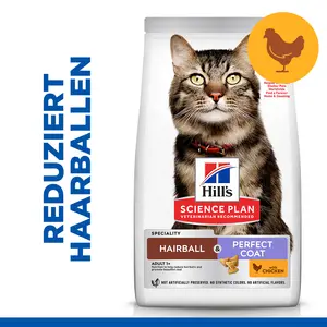 Hill's Science Plan Hairball & Perfect Coat Adult Cat Food mit Huhn