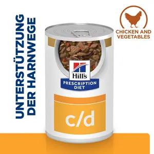 Hill's Prescription Diet c/d Multicare Ragout für Hunde mit Huhn und zugefügtem Gemüse