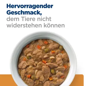 Hill's Prescription Diet k/d Ragout für Hunde mit Huhn und zugefügtem Gemüse