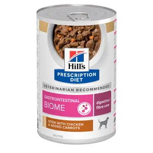 Hill's Prescription Diet Gastrointestinal Biome Ragout für Hunde mit Huhn und zugefügten Karotten