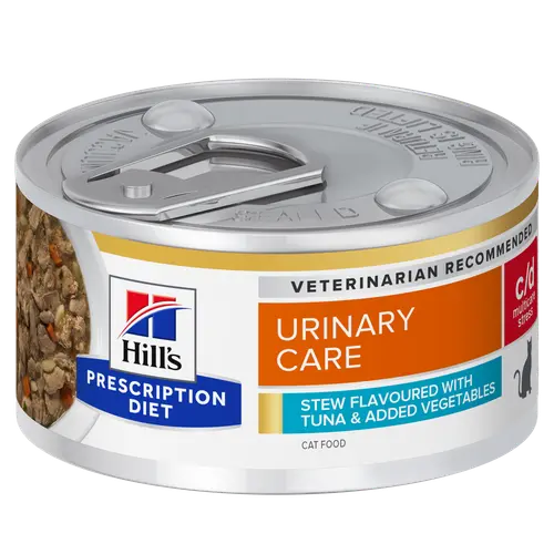 Hill's Prescription Diet c/d Multicare Stress Ragout für Katzen mit Thunfisch- und Gemüsegeschmack