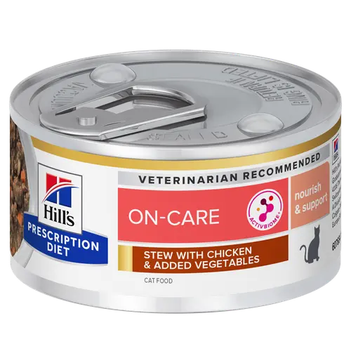 Hill's Prescription Diet ON-Care Ragout für Katzen mit Huhn und zugefügtem Gemüse