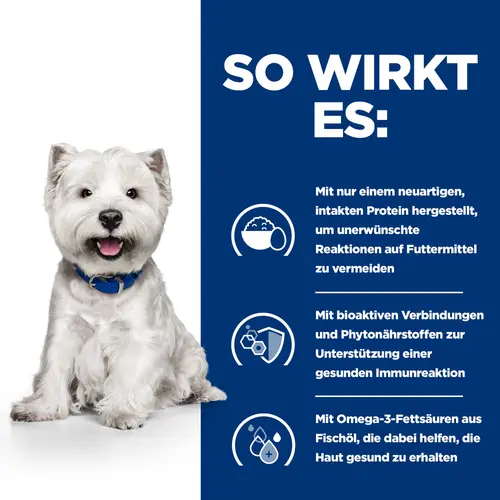 Hill's Prescription Diet Derm Complete Mini Hundefutter mit Ei