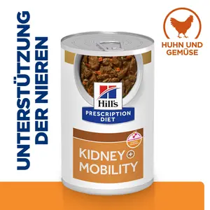Hill's Prescription Diet  k/d + Moblity Ragout für Hunde mit Huhn und zugefütem Gemüse