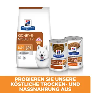 Hill's Prescription Diet  k/d + Moblity Ragout für Hunde mit Huhn und zugefütem Gemüse