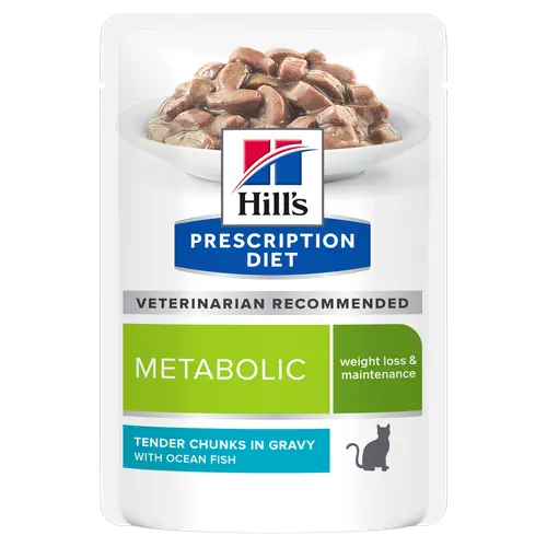 Hill's Prescription Diet Metabolic Nassfutter für Katzen mit Meeresfiscch