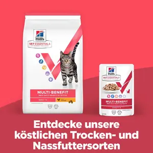 Hill's Vet Essentials MULTI-BENEFIT Adult Katzenfutter mit Lachs