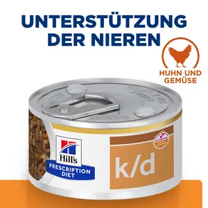 Hill's Prescription Diet k/d Ragout für Katzen mit Huhn und zugefügtem Gemüse