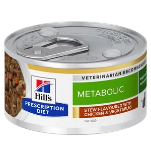 Hill's Prescription Diet Metabolic Ragout für Katzen mit Huhn und zugefügtem Gemüse