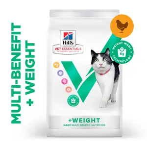 Hill's Vet Essentials MULTI-BENEFIT + Weight Mature Adult 7+ Katzenfutter mit Huhn
