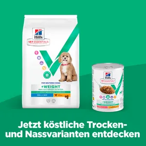Hill's Vet Essentials MULTI-BENEFIT + Weight Adult 1+ Small & Mini Hundefutter mit Huhn