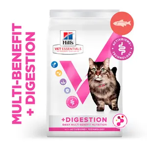 Hill's Vet Essentials MULTI-BENEFIT + Digestion Adult 1+ Katzenfutter mit Lachs