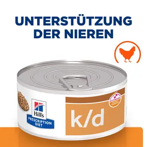 Hill's Prescription Diet k/d Nassfutter für Katzen mit Huhn