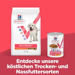 Hill's Vet Essentials MULTI-BENEFIT Adult Large Breed Hundefutter mit Lamm und Reis