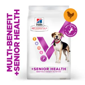 Hill's Vet Essentials MULTI-BENEFIT + Senior Health Mature Adult 7+ Medium & Large Breed Hundefutter mit Huhn