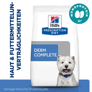 Hill's Prescription Diet Derm Complete Mini Hundefutter mit Ei