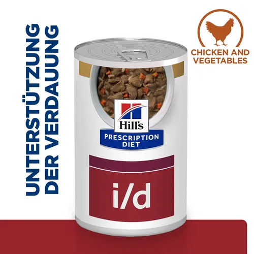 Hill's Prescription Diet i/d Ragout für Hunde mit Huhn und zugefügtem Gemüse