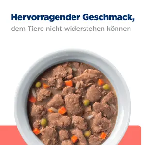 Hill's Prescription Diet On-Care Ragout für Hunde mit Huhn und zugefügtem Gemüse