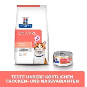 Hill's Prescription Diet ON-Care Ragout für Katzen mit Huhn und zugefügtem Gemüse