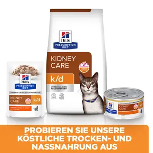 Hill's Prescription Diet k/d Ragout für Katzen mit Thunfisch und zugefügtem Gemüse