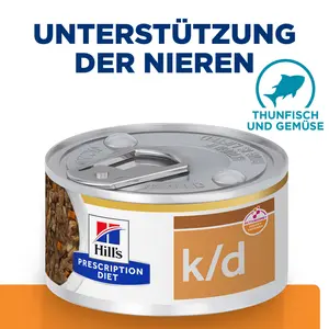 Hill's Prescription Diet k/d Ragout für Katzen mit Thunfisch und zugefügtem Gemüse