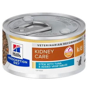 Hill's Prescription Diet k/d Ragout für Katzen mit Thunfisch und zugefügtem Gemüse
