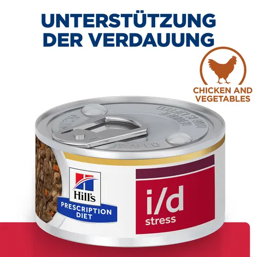 Hill's Prescription Diet i/d Stress Mini Ragout für Hunde mit Hühner- und Gemüsegeschmack
