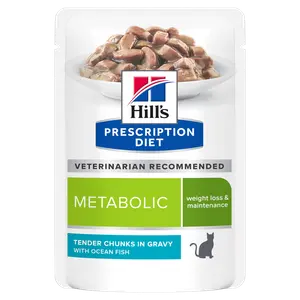 Hill's Prescription Diet Metabolic Nassfutter für Katzen mit Meeresfiscch
