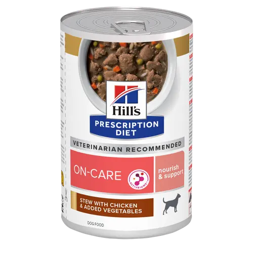 Hill's Prescription Diet On-Care Ragout für Hunde mit Huhn und zugefügtem Gemüse