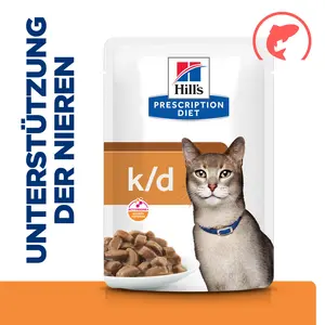 Hill's Prescription Diet k/d Nassfutter für Katzen mit Lachs
