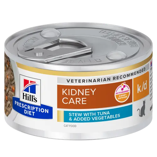 Hill's Prescription Diet k/d Ragout für Katzen mit Thunfisch und zugefügtem Gemüse