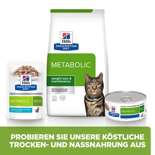 Hill's Prescription Diet Metabolic Nassfutter für Katzen mit Meeresfiscch
