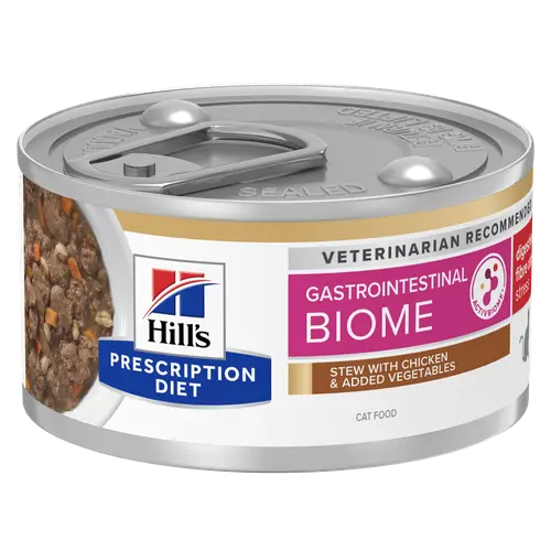 Hill's Prescription Diet Gastrointestinal Biome Stress Ragout für Katzen mit Huhn & zugefügtem Gemüse
